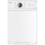 Midea | Washing Machine | MF100T60B/W-HR | Energy efficiency class A | Top loading | Washing capacity 6 kg | 1200 RPM | Depth 61 cm | Width 40 cm | Display | LED | Steam function | White
