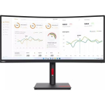 Lenovo Monitor T32h-30 63D3GAT1EU, 34", 3440 x 1440, 60 Hz, 4 ms, VA, 350 cd/m&sup2;, 1x HDMI, matt