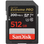 Sandisk Extreme PRO m&auml;lukaart SDSDXXD-512G-GN4IN, 512 GB, 200 MB/s, 140 MB/s, U3, V30, veekindel, l&ouml;&ouml;gikindel