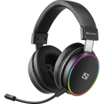 Sandberg Juhtmevabad k&otilde;rvaklapid 126-42, 10h, 32&Omega;, 50mm, Bluetooth 5.1, USB, eemaldatav mikrofon, valgustus