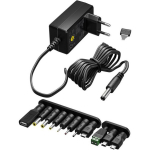 Goobay Toiteadapter 74436, 5-15V, 36W, 2.4A, 1x Toite DC pistik 5.5mm, must