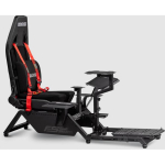 Next Level Racing Lennusimulaatori kabiin NLR-S018, 153cm, 99cm, 122cm, must ja punane, k&otilde;rge tihedusega vaht, ergonoomiline