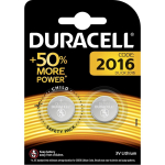 Duracell Aku DURACELL CR2016 2szt, 3 V, 20 mm, 1,6 mm, liitium, 2 tk