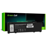 Green Cell Aku 266J9 M4GWP DE155, 11,4V, 4100mAh, 3 elementi, &uuml;hilduv Dell G3 15 3500, G5 5500