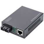 Digitus DN-82150 meediamuundur, RJ-45/SC, 1 Gbps, 850 nm, 500 m, PoE, 48-52 V