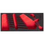 Milwaukee 4932499087 vahtplastist sisestus 4932499086, 9p mutriv&otilde;tmete komplekt, punane taust