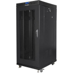 Lanberg serverikapp FF01-8015-23BL, 19", 15U, 80x100x90.5cm, 800kg, IP20, LCD-ga, must