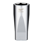 ⅜&Prime;HROMĒTI UZGRIEŽŅU SKRŪVĒ&Scaron;ANAS UZGAĻI AR ČETRIEM PLAKANIEM&trade; SĀNIEM, 3/8 DRIVE SOCKET METRIC DEEP - 20 MM, 4932480001 MILWAUKEE