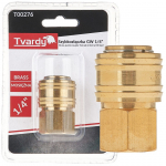 Ātra savienotāja ar 1/4" iek&scaron;ējo vītni, Tvardy, T00276, misiņa, izturīgs un korozijizturīgs