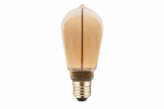 LED spuldze FILAMENT, SLIM, ST64, E27, 2,0W, 100lm, 1800K, AC220-240V, 320&deg;