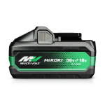 MULTI VOLT akumulatora bloks, HIKOKI, 380084, 36V/18V, 2.5Ah/5.0Ah, automātiskā sprieguma maiņa, 4-LED uzlādes indikators