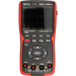 Yato K&auml;siinstrument YT-730944 50 MHz, 280MSa/s, 2 kanalit, 3400 mAh, TRUE RMS, LCD IPS, toitekaabel