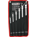 Yato kombinatsiooniv&otilde;ti YT-50390 8-19mm 6tk 90T, p&ouml;&ouml;ratav pea, CrV teras, k&otilde;vadus 42-49 HRC, As-Drive profiil