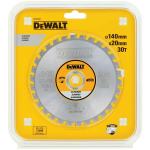 Dewalt Saeplaat DT1910-QZ 140 mm, 20 mm, 30T, 1,49 mm, 1 tk, Blister, Terasele, alumiiniumile l&otilde;ikamiseks