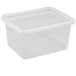 Nhg Ladustuskast 3229611, 425mm, 330mm, 213mm, l&auml;bipaistev, plastmass, taaskasutatav