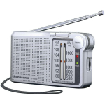 Panasonic Kandes raadio RF-P150DEG-S, 2xAA, FM 87-108MHz, AM 520-1730kHz, 3.5mm k&otilde;rvaklappide pesa