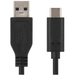 Emos Kiire laadimise ja andmekaabel SM7021BL, 1m, must, USB 3.0 A/C, 18W, 2A, laadimiseks/andmete edastamiseks
