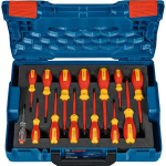 Bosch Kruvikeerajate komplekt 1600A02NF9, 14 tk, isoleeritud, erinevad peade stiilid, faasitester