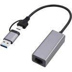 Gembird USB 2.5G Gigabit v&otilde;rgusisendi adapter A-USB3AC-LAN2G-01, 2500 Mbit/s, USB 3.1, 1 pesa, Plug & Play