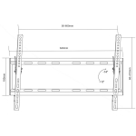 Maclean TV kinnitus MC-605, 32-80", 600x400mm, 55kg, must, metall, kallutatav disain, paigalduskomplekt