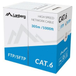 Lanberg V&otilde;rgukaabel LCS6-11CU-0305-S, 305m, hall, S/FTP, Cu, 23AWG, 250MHz, RoHS