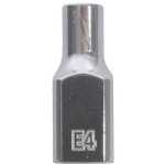 Milwaukee 4932498846, 1/4" Torx pesa E4, sisemine ruut, kroomitud
