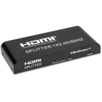 Qoltec 51797 Aktiivne HDMI jaotur, 2x HDMI, 4K x 2K, 6Gb/s, 60Hz, HDCP 2.2, 3840x2160, 450mA, 600MHz