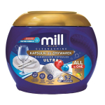Madonis MILL CLEAN&SHINE Ultra 52 n&otilde;udepesumasina kapslid, 52 tk, 754g, sidrunil&otilde;hn, klaasikaitse, rasvaeemaldus