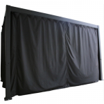 Kardinasiinid varikatusele MIRADOR 3x4m 19461, must pol&uuml;ester / 4tk 19467 HOME4YOU