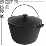 Katel kaanega, malm, 6L, ТМ, 260mm; BC-KT06-1 BRIZOLL