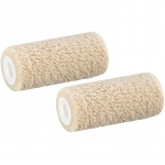 V&auml;rvirull MINI 6cm &Oslash;16mm, tutt 4mm, veluur, beež (2 tk.)