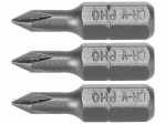 SCREWDRIVER BITS 1/4 25MM PH0 3 PCS 65451 STHOR