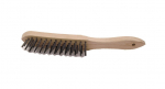 Drā&scaron;u birste 4 rindu, K4513, KAMASA TOOLS, koka rokturis
