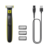 Philips QP2724/10 OneBlade h&uuml;briidtrimmer ja habemenuga NiMH aku kuni 45 min Wet & Dry 3 kammiga Black/Lime