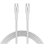 CANYON OnWire 60CL USB-C kaabel laadimiseks ja andmeedastuseks 60W PD punutud 1m CND-CCAP60AB10W valge