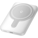 Vention Power Bank FHSW0 5000mAh, 3.7V, 1x USB Type-C, 3A, juhtmevaba laadimine, valge