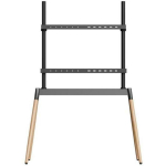 Gembird telerii statiiv TVS-86F-01-BK, toetab 55-86 tolliseid telerite, k&otilde;rguse reguleerimine 1130-1440 mm, VESA 600 x 400 mm