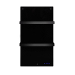 Infrapuna vannitoa radiaator r&auml;tikukuivati WiFi juhtimisega seinale 400W IP24 Sani 400 Black Eurom