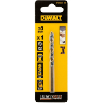 Dewalt DT20520-QZ 5 mm HSS puure, HSS-G, 3 lamedat, DIN 338, ISO 235, 1 tk, Blister, Metall