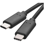 Emos Laadimis- ja andmekabel SM7022BL, 1m, must, 3.1, 60W, 3A, 10Gbit/s, C-C, PVC, 1 tk v&auml;ikeses karbis