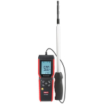 Uni-T Anemomeeter UT362H, 0&ndash;999900 m&sup3;/min, 0&ndash;30 m/s, 99 andmekogumit, 3 AAA, 120 cm, 0.5 s, Data Hold, automaatne v&auml;ljal&uuml;litus