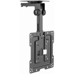 Gembird CM-43ST-01 laekinnitusega TV kinnitus, 19" - 43", must, 431mm, 220mm, 20kg, 0-90&deg;, -45-45&deg;, VESA 200x200, kaabli haldus