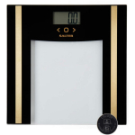 Salter SA00550BGCFAS Glass Analyser Bathroom Scale Black/Gold