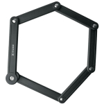 Manta Segmenteeritud kokkupandav jalgrattalukk XR00FL01, 85cm, 8.5mm, karastatud SS400 teras, 0.74kg, v&otilde;tme lukk, must