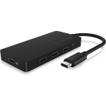 Raidsonic 4-port hub IB-HUB1429-CPD, 4x USB-C, USB toite kuni 100 W, alumiinium, plastmass