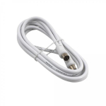 Sbox audio kaabel RF2/R, 2m, RF M, RF F, valge, 1x1,0 CCS, 5,0 PE vaht, AL, 32x0,12 AL, MG kiud
