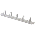 Digitus Kaabli haldamise paneel DN-97601, 483mm, 1U, 5x kaabliringid, teras, hall