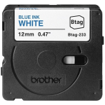 Brother Lint BTAG-233, 1,2cm x 4m, Sinine valgel, K&uuml;lmakindel, 1 kassett