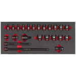 Milwaukee 4932493388 L&ouml;&ouml;kmutrike komplekt 3/8", 6&ndash;22 mm, 23 tk, vahtsisu, SHOCKWAVE, SHOCKZONE