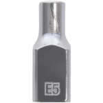 Milwaukee 4932498847, 1/4" pesa Torx E5, sisemine ruut, kroomitud, 4 lamedat k&uuml;lge